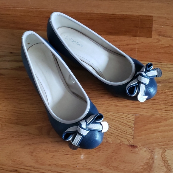 Navy blue kitten heels - Picture 1 of 4